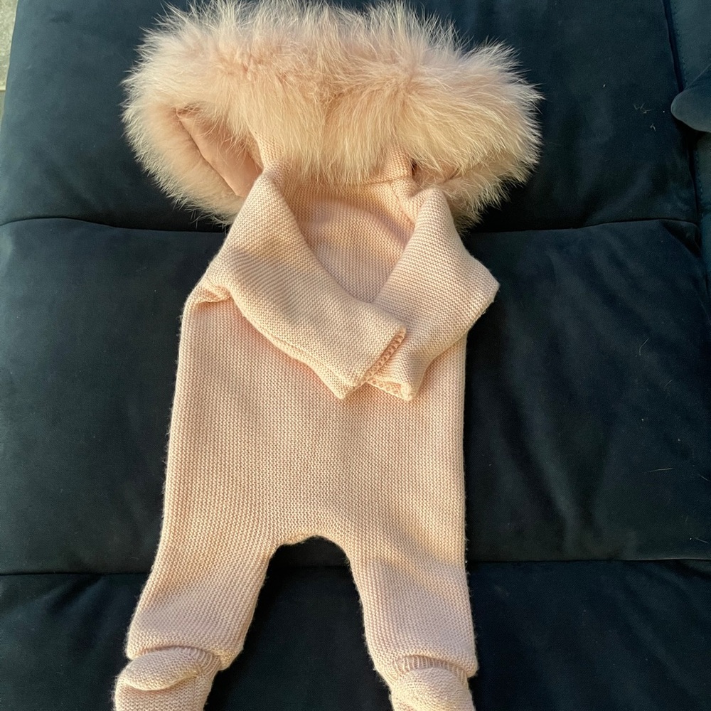 Warm footed wool suit